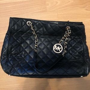Large Quilted-leather Black Leather Tote